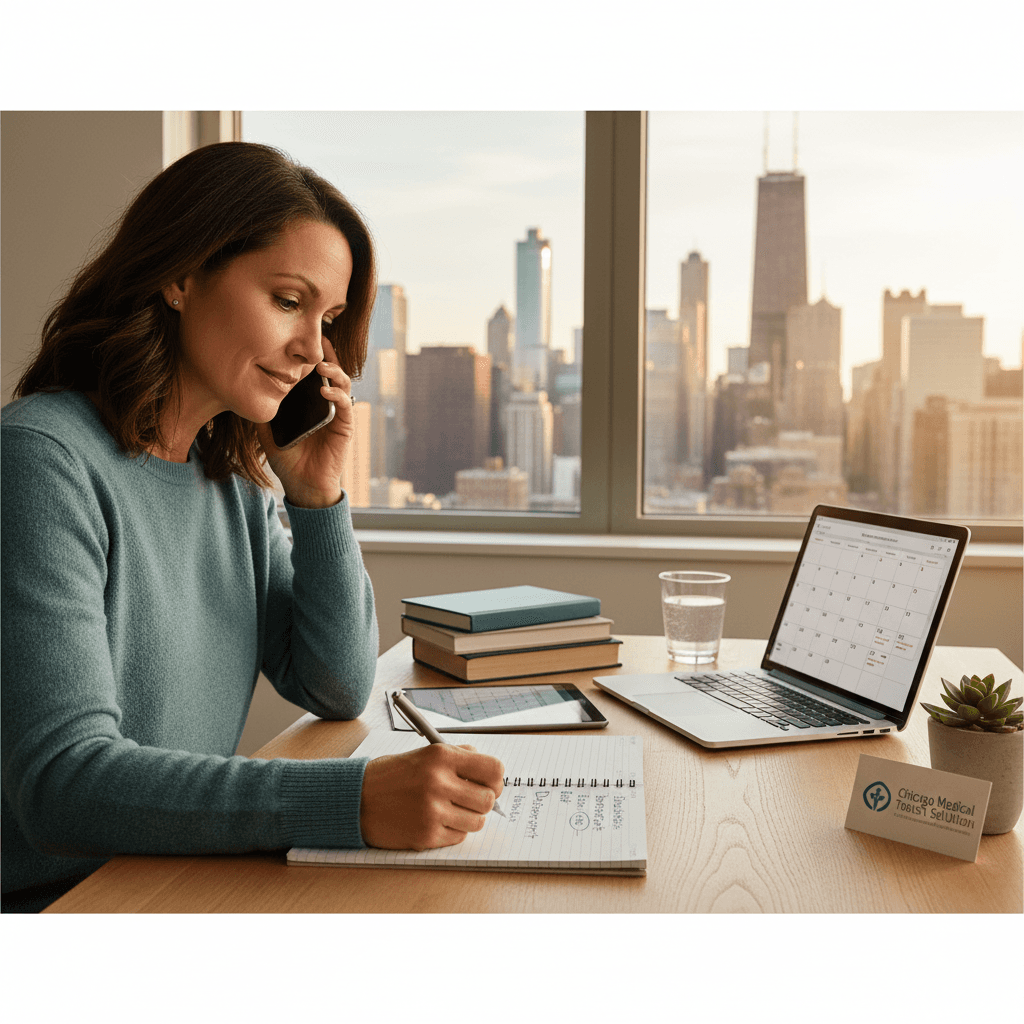 Family member calling Dream Care Rides to set up a dialysis standing order in Chicago