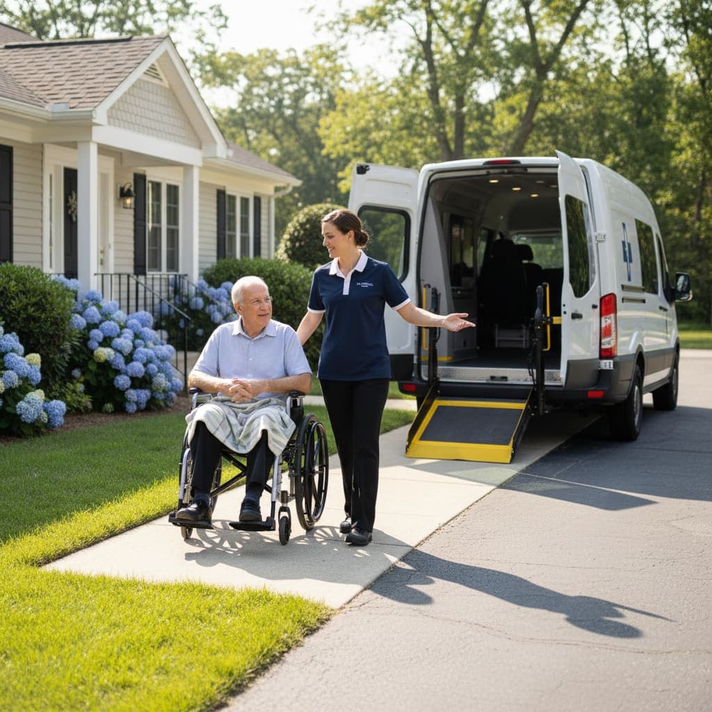 Stroke recovery patient transportation to rehabilitation in Chicago