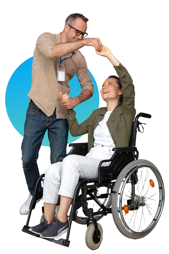 Professional NEMT driver waiting for a patient's return pickup